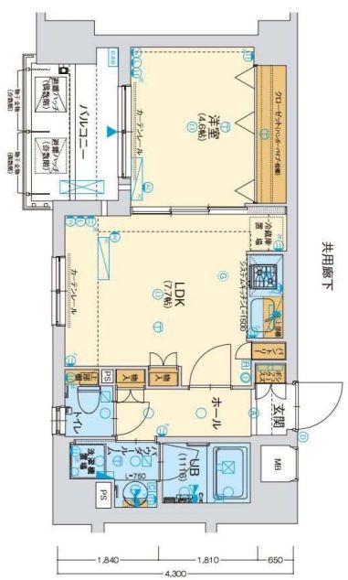 ファーストフィオーレ阿波座アクア　間取り