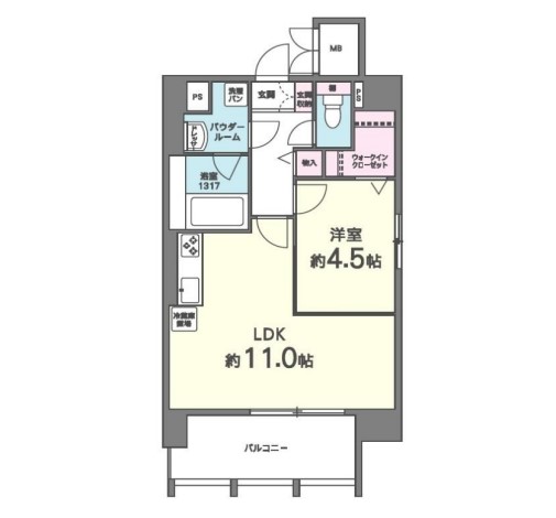 T.Y天六　間取り