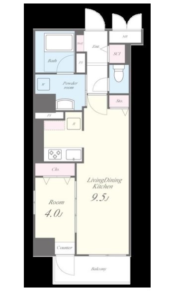 ラフィット松屋町　間取り