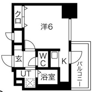 スプランディッド難波元町DUE　間取り