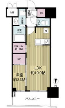 セレニテ本町東リアン　間取り