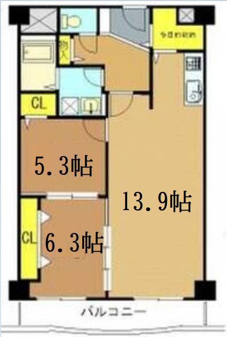 アバンダント釣鐘　間取り
