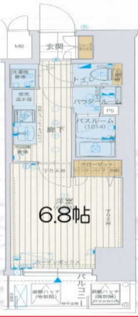 ラブ心斎橋ウエスト　間取り　