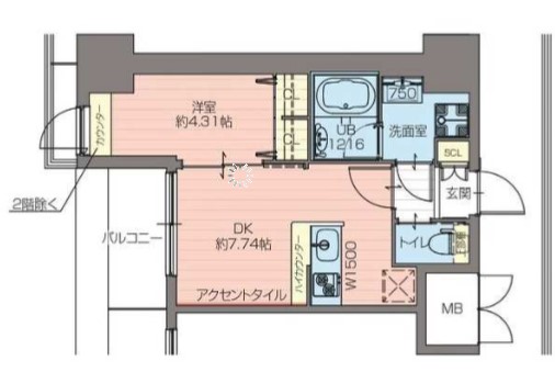 プレジオ難波ASIAN　間取り