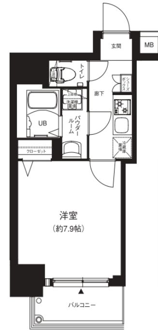 エグゼ堺筋本町　間取り