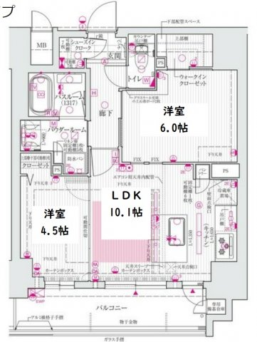 エステムプラザ南船場レジスタ　間取り 