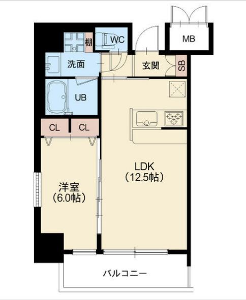 スプランディッド本町東　間取り