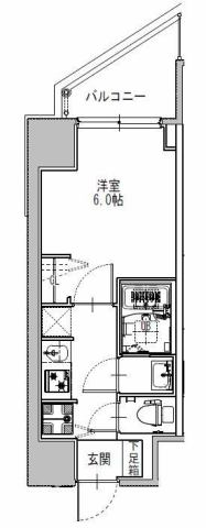S-RESIDENCE堺筋本町Uno　間取り図