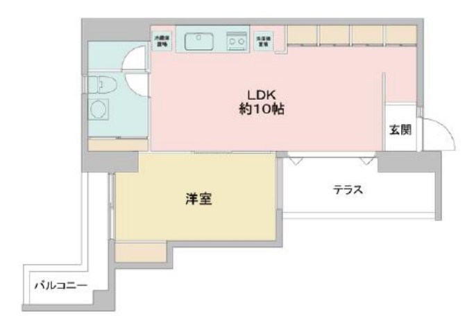 アーバンフラッツ湊町　間取り