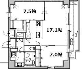 ミラージュパレス天王寺堀越町　間取り