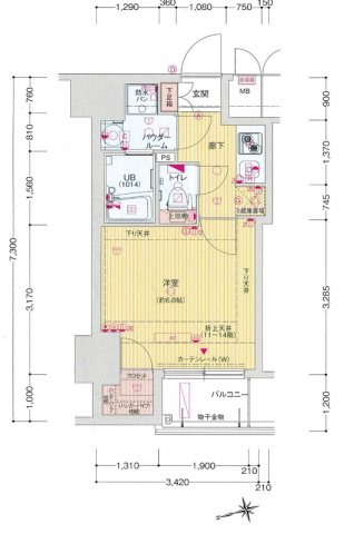 サムティ西長堀リバーフロント　間取り