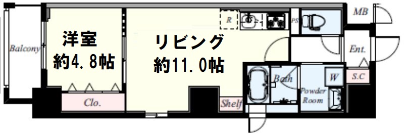 ミラノ堺筋　間取り図