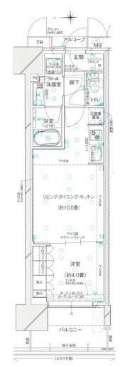 ブランズ北堀江プレイス　間取り