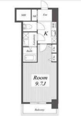 セイル淀屋橋　間取り