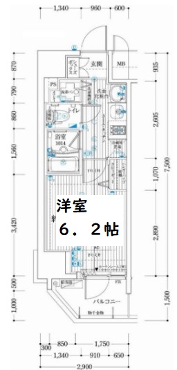 7階の間取り図