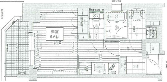 リーガル靭公園南Ⅱ　間取り
