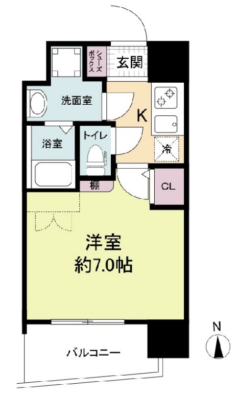 アドバンス難波ラシュレ　間取り