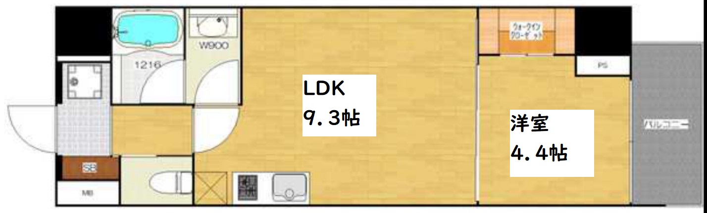 ブエナビスタ大手通　間取り