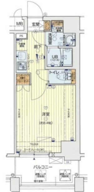 セオリー難波WEST　間取り