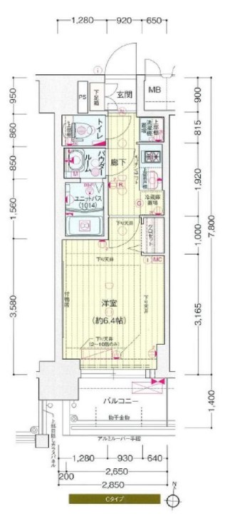 プレサンス新大阪ジェイズ　間取り