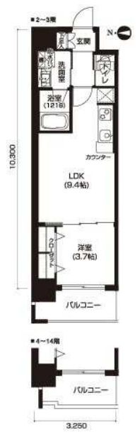 アーバネックス北久宝寺　間取り