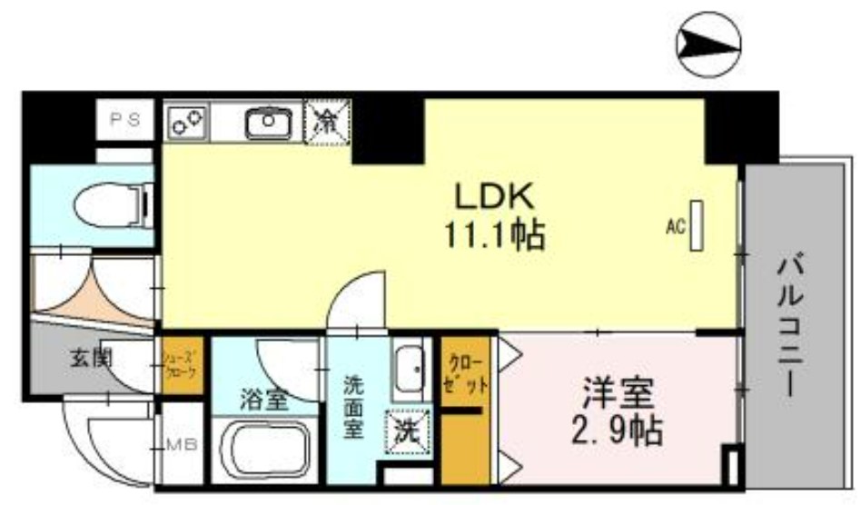 MCOURT新町　間取り