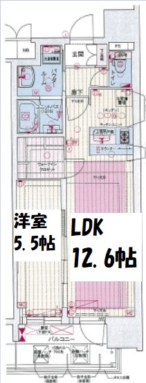 プレサンス心斎橋ニスト　間取り
