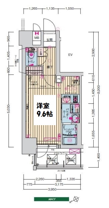プレサンス立売堀パークシティ　間取り