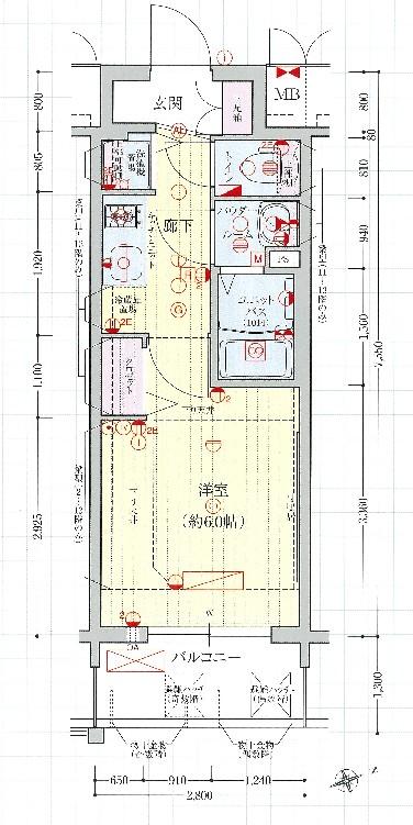 プレサンス北堀江　間取り