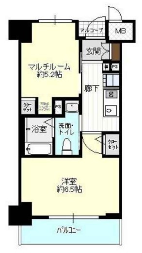 エステムプラザ大手前エヴァース　間取り