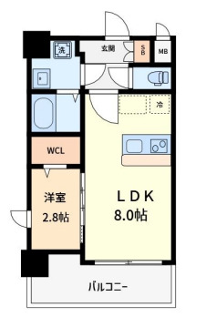 ラシーヌ瓦屋町　間取り
