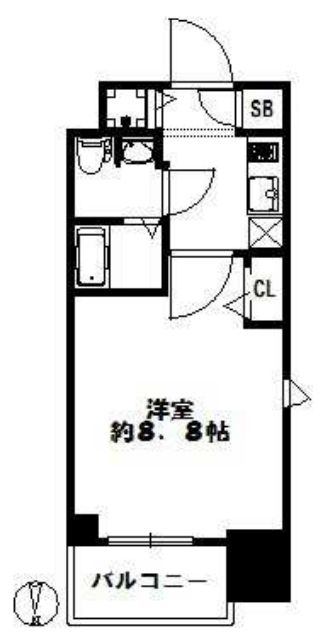 スワンズ谷町セントシティ　間取り