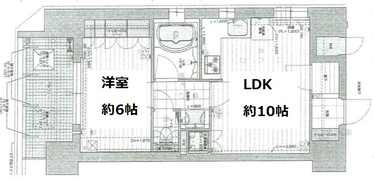 リーガルあみだ池新町　間取り