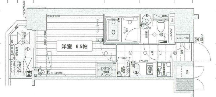 リーガル京町堀II　間取り