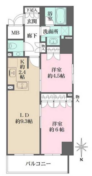 サンマイン北浜　間取り
