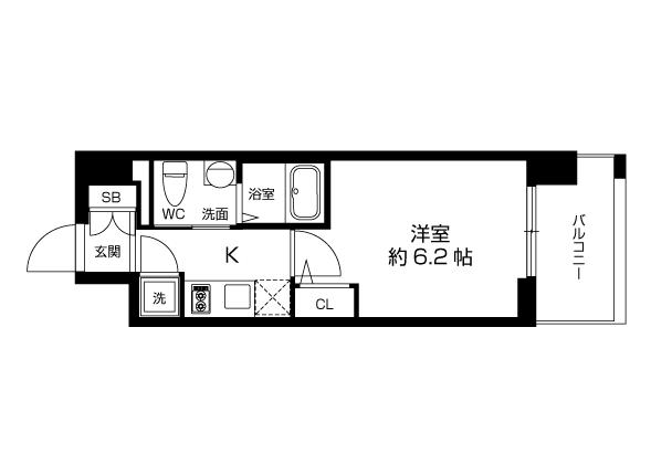 エスリード江戸堀　間取り