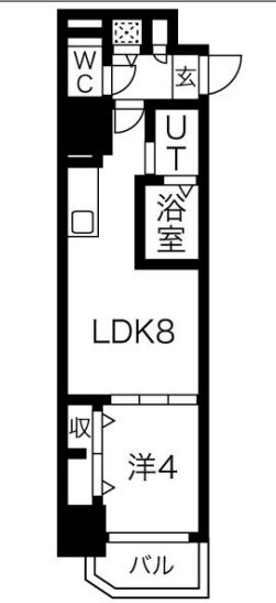 8階の間取り図