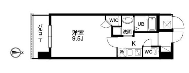クラウンハイム北心斎橋フラワーコート　間取り