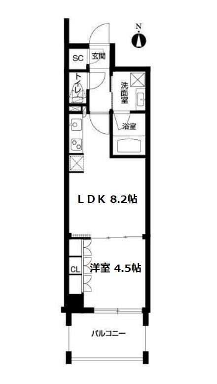 アーバネックス心斎橋　間取り