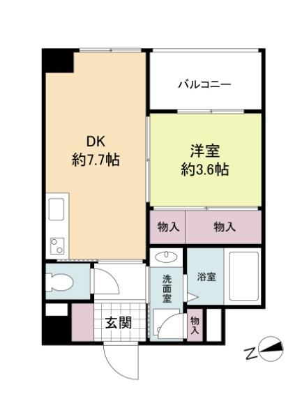 アリス・マナーガーデン谷町　間取り