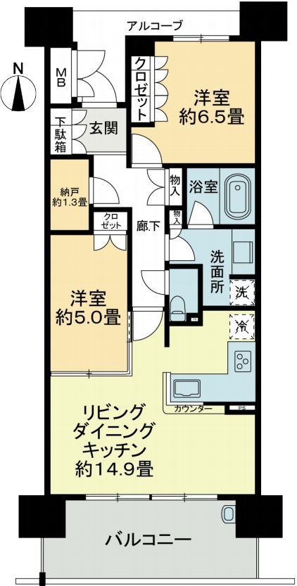ジオ新町　間取り