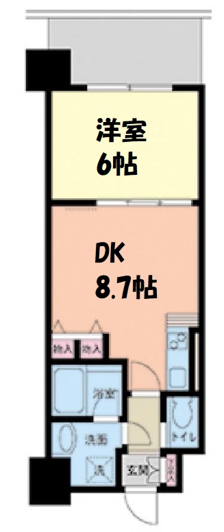 グランシス天満橋　間取り