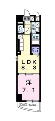 パークサイド法円坂　間取り