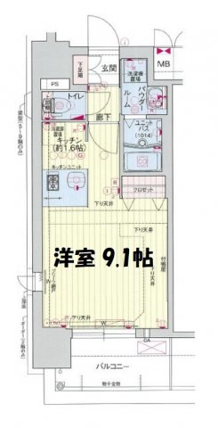 プレサンス玉造駅前　間取り