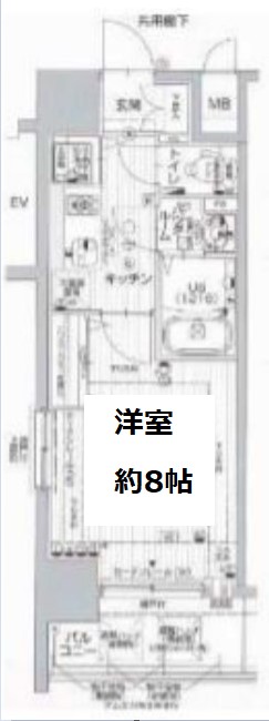 エストーネ江坂　間取り