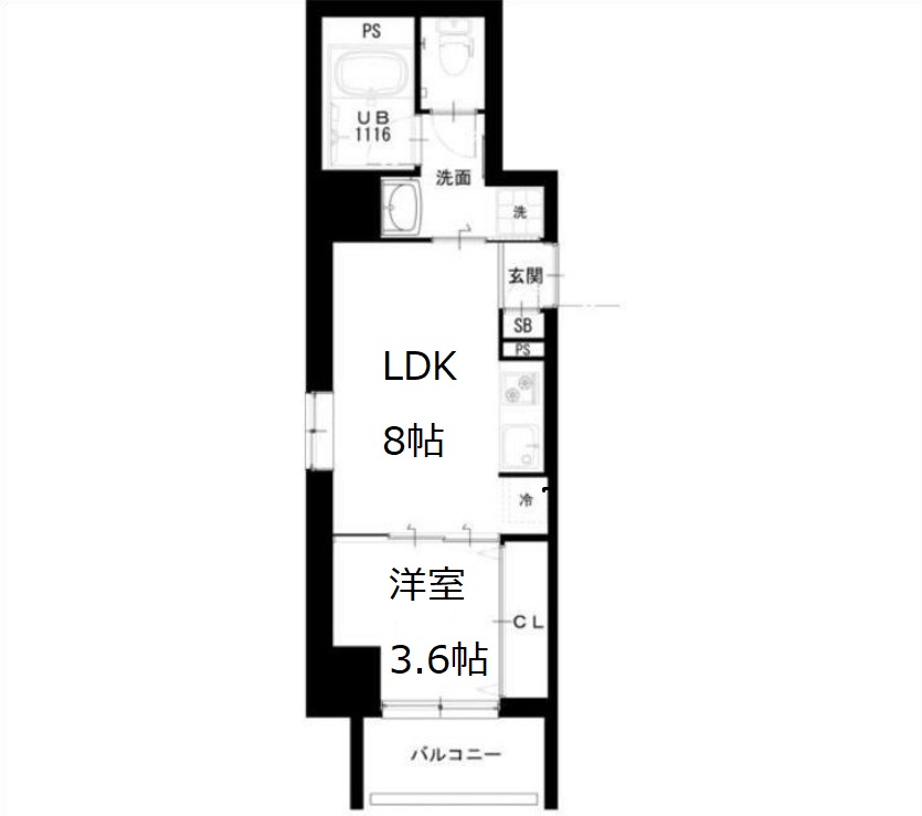 トモ南堀江　間取り