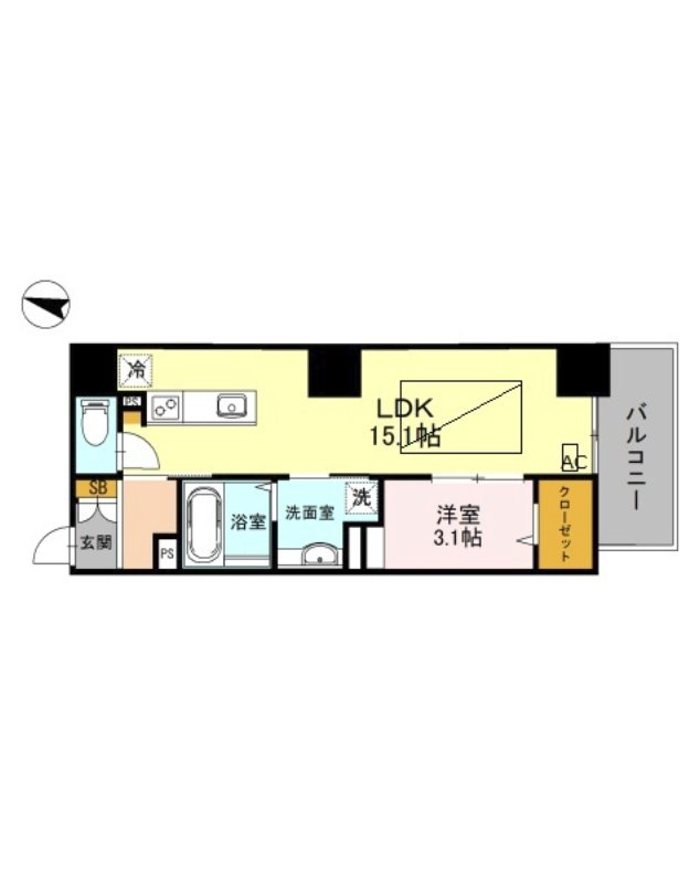 リヴィエール北梅田　間取り
