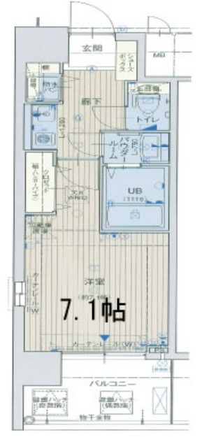 エイペックス心斎橋東 　間取り