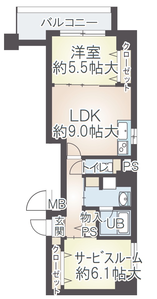 インテリジェンス御堂　間取り