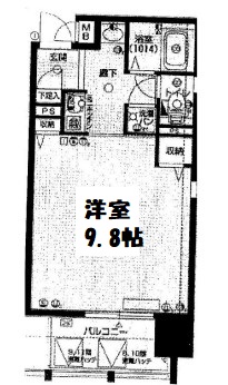 ジュネーゼ大阪城南　間取り
